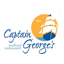 restaurant consultant client, Captain Georges Seafood logo